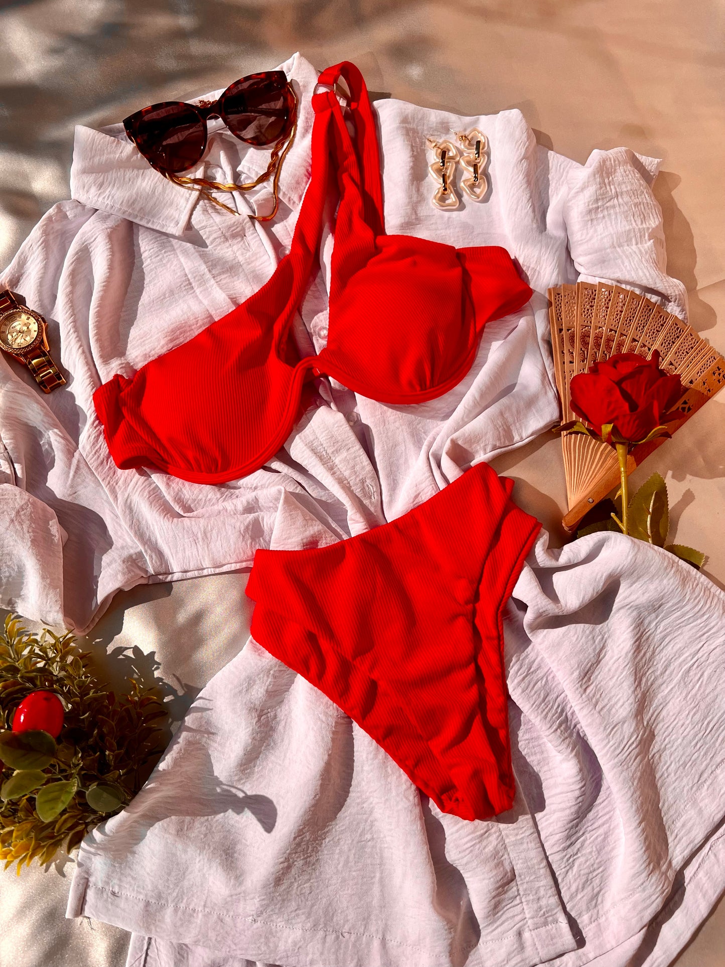 Fire Red Swimwear - 2 piece