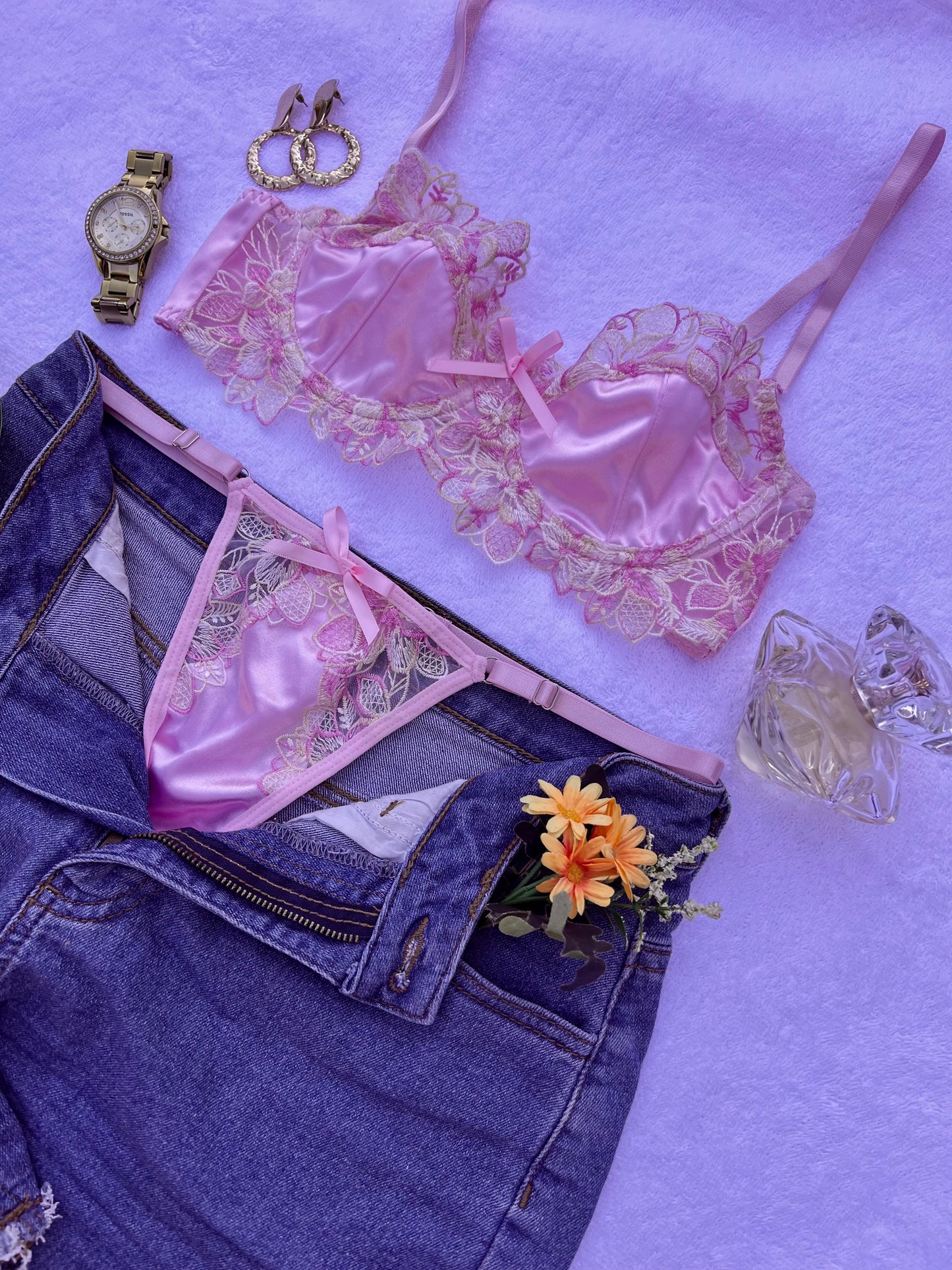 Passionate Princess Pink Lingerie Set