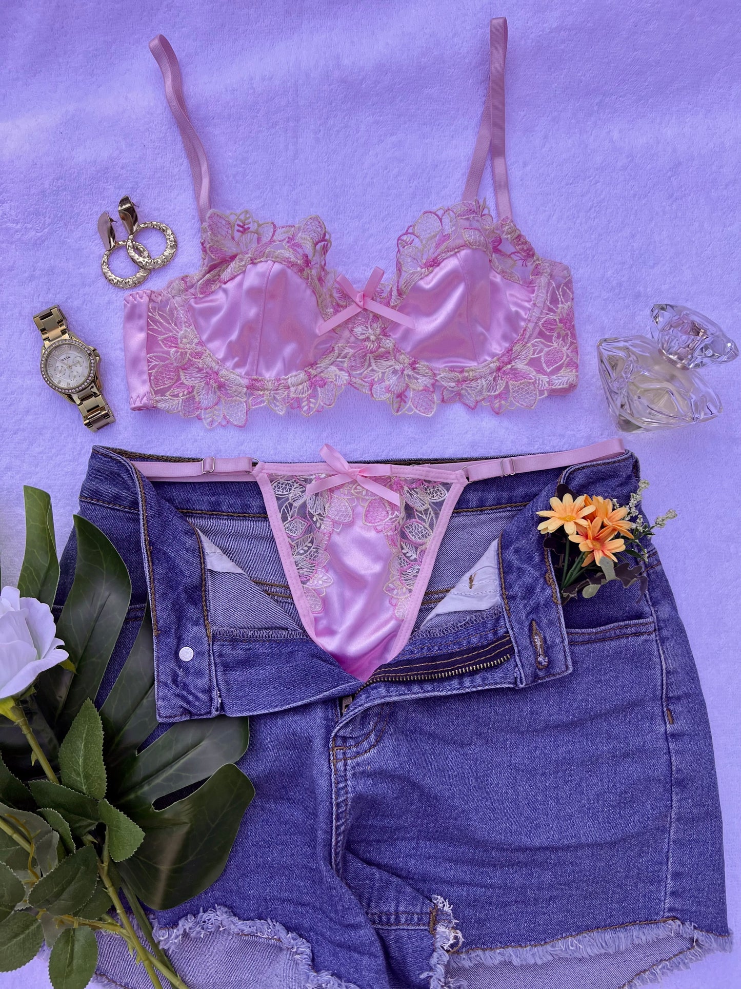 Passionate Princess Pink Lingerie Set