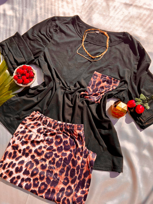 Leopard Print Ultra-Comfy PJ Set