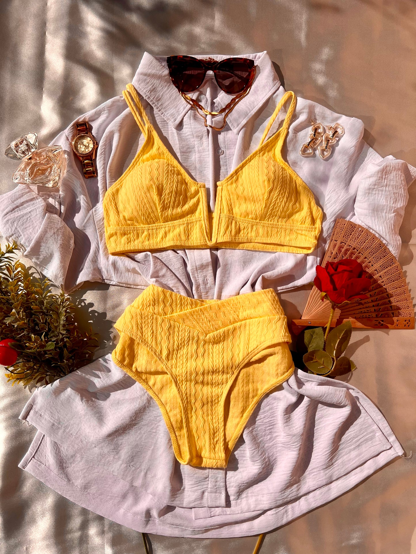 Soft & Sensual Yellow Swimwear - 2 piece