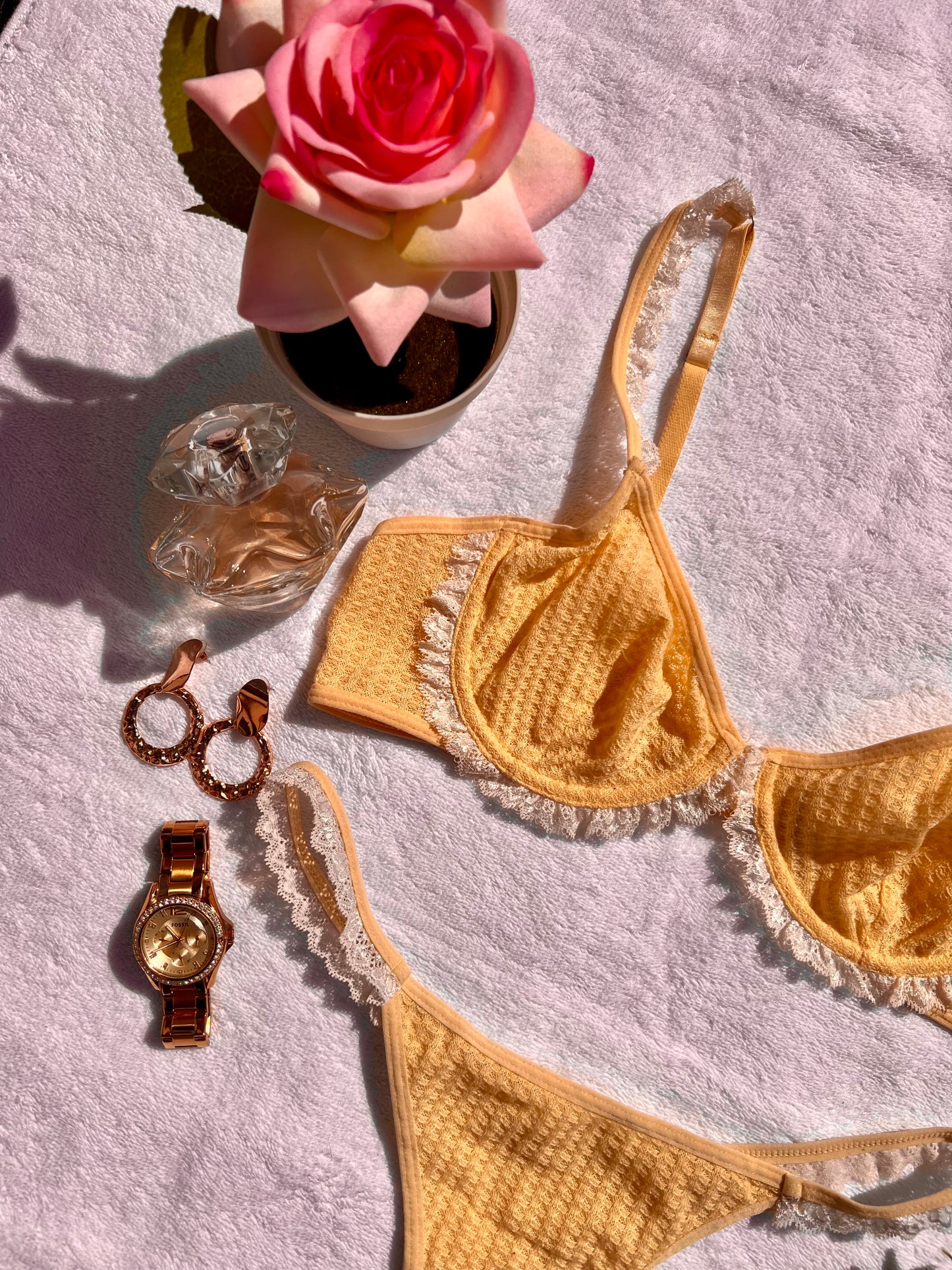 Yellow Sweet and Sensual Lingerie