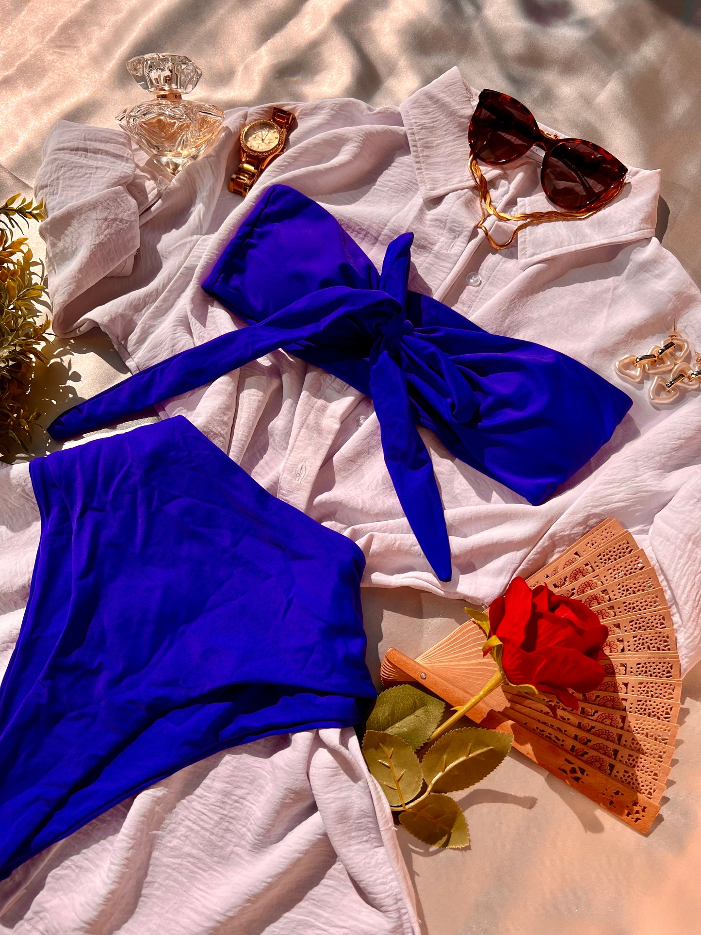 Ribbon Royal Blue Swimwear - 2 piece