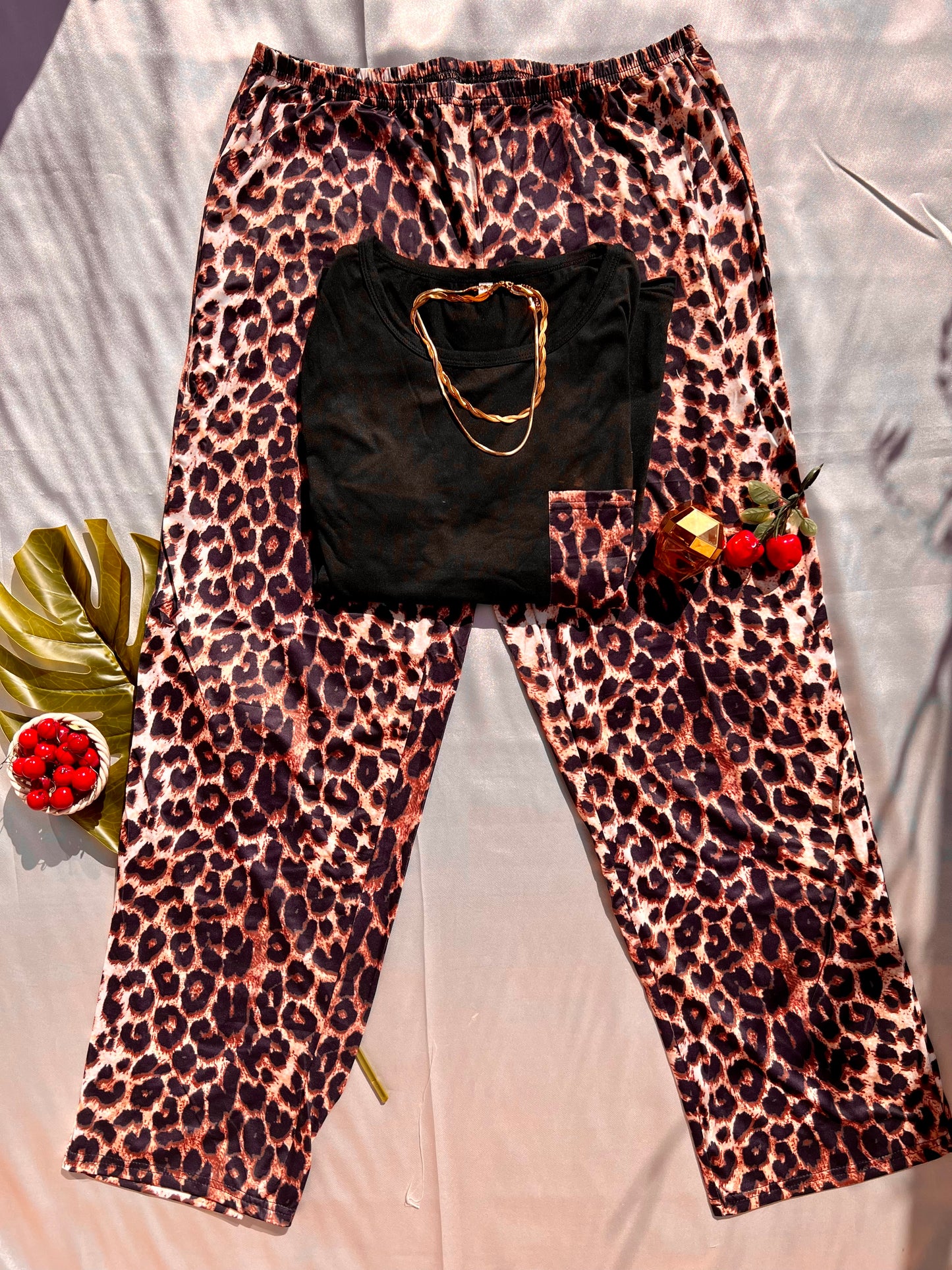 Leopard Print Ultra-Comfy PJ Set