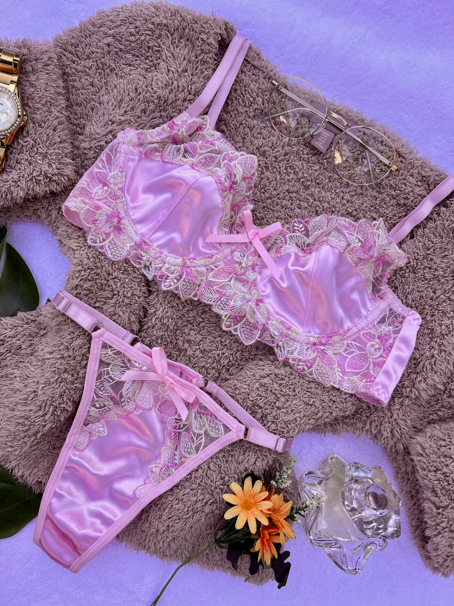 Passionate Princess Pink Lingerie Set