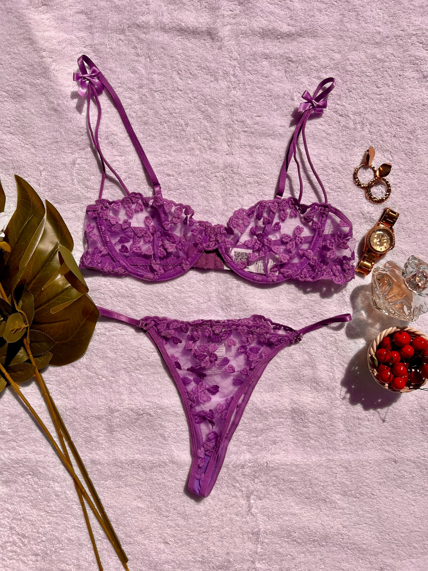 Sensual Lilac Purple Lingerie