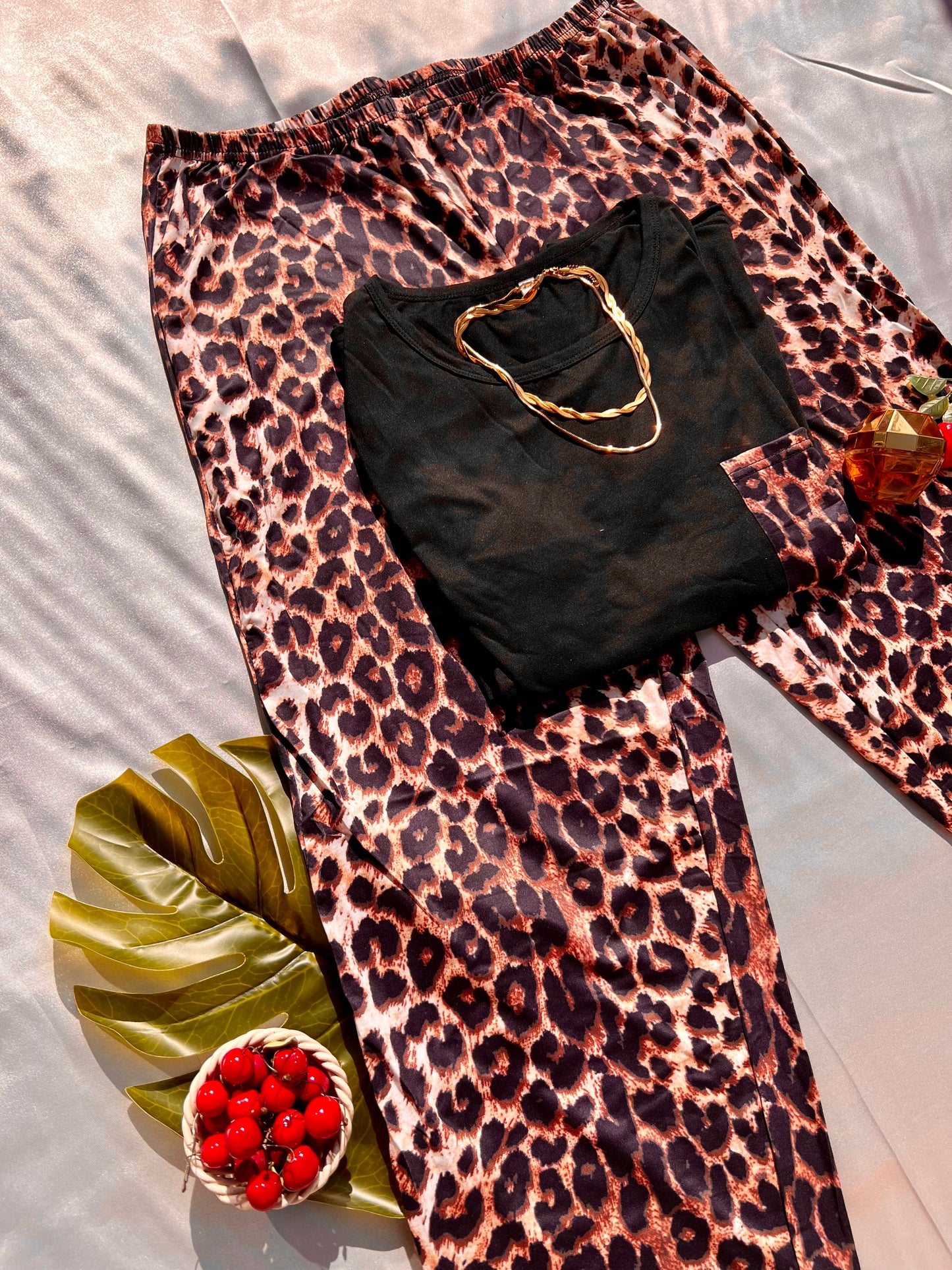 Leopard Print Ultra-Comfy PJ Set