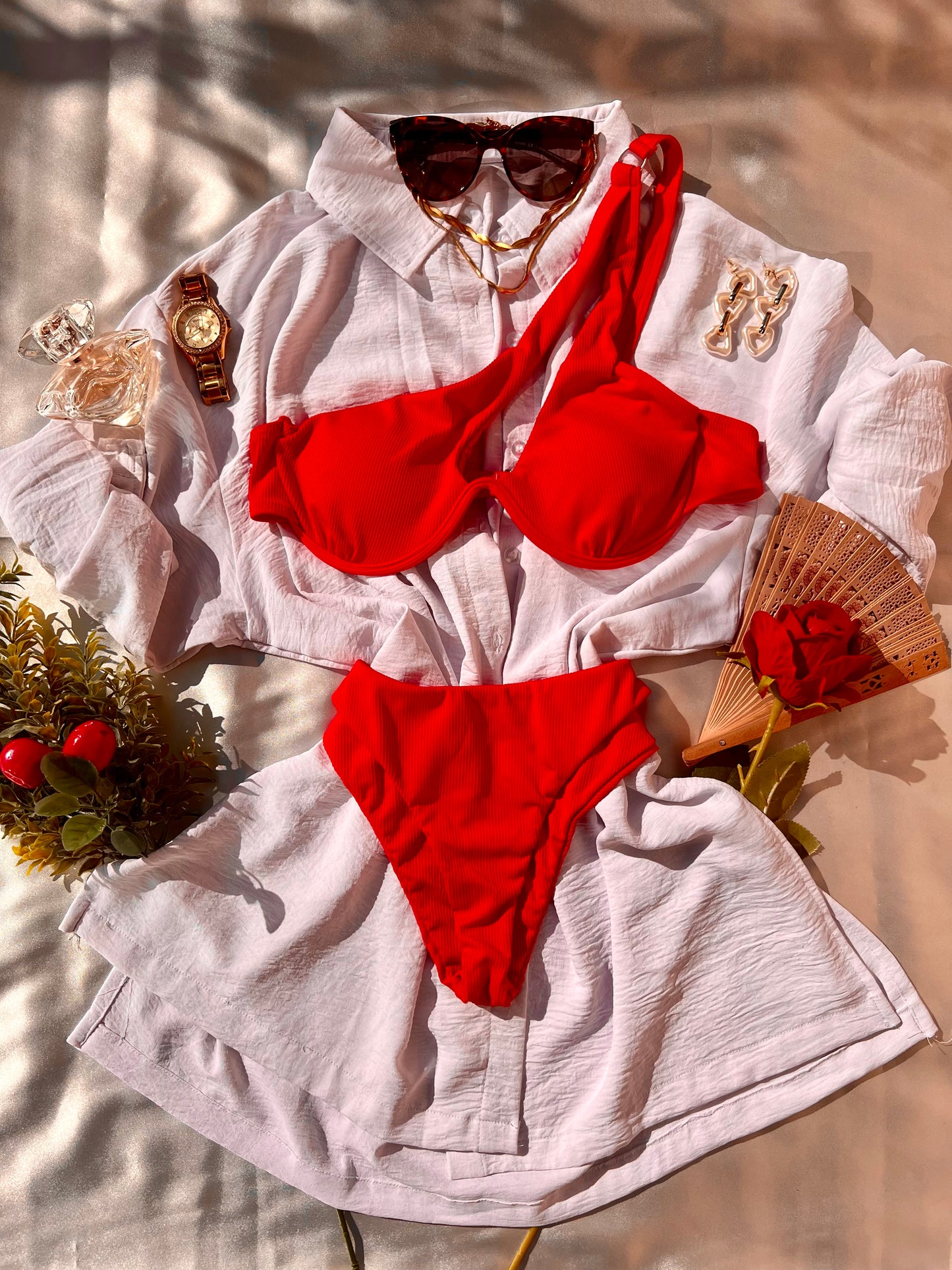 Fire Red Swimwear - 2 piece