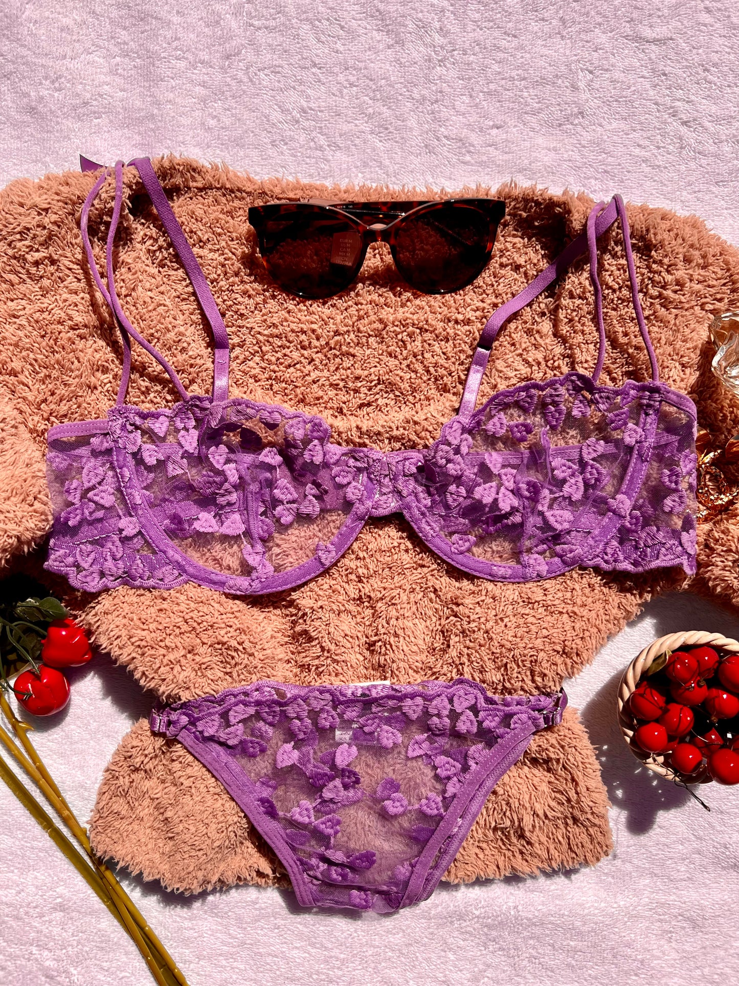 Sensual Lilac Purple Lingerie