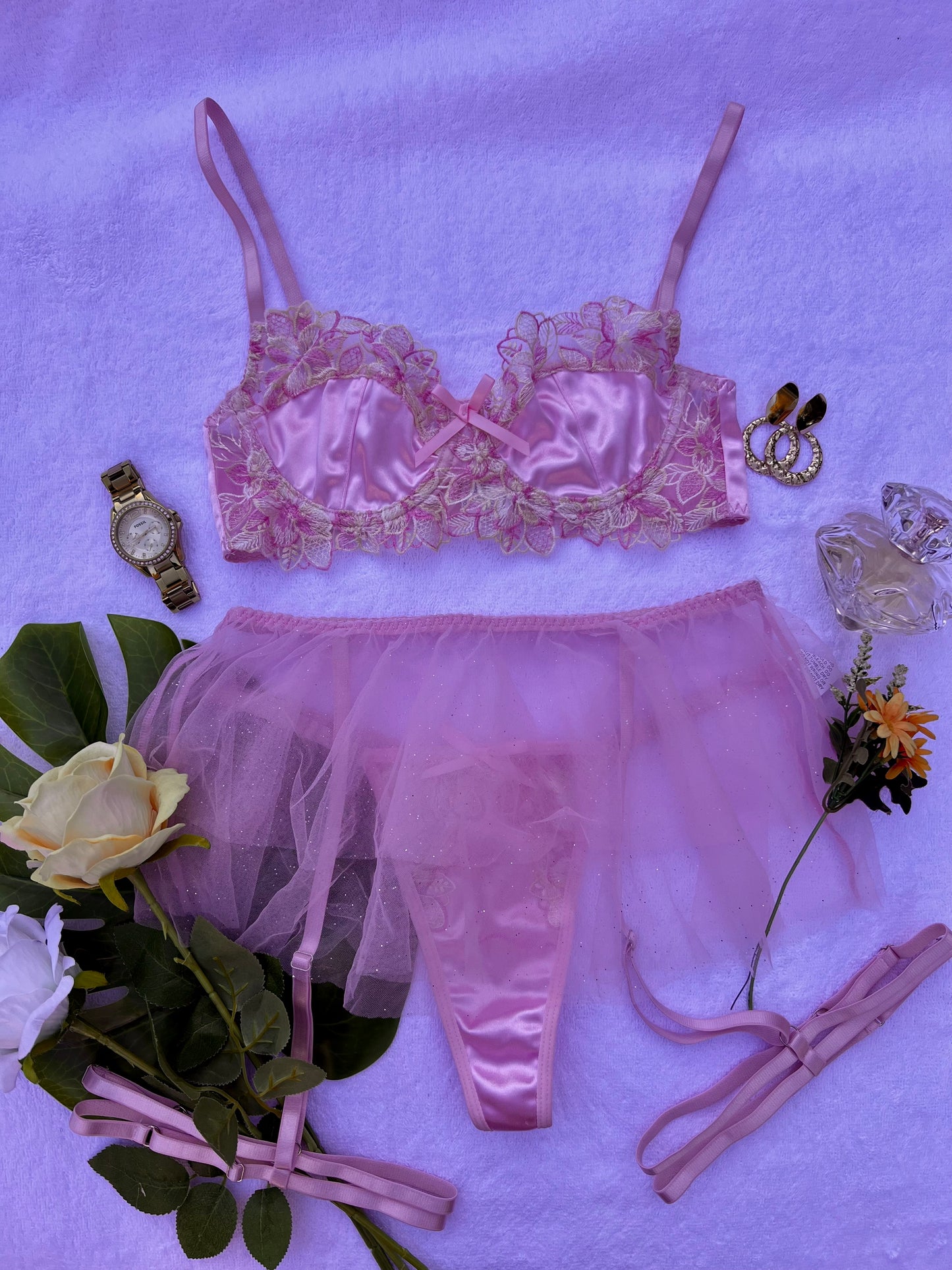 Passionate Princess Pink Lingerie Set