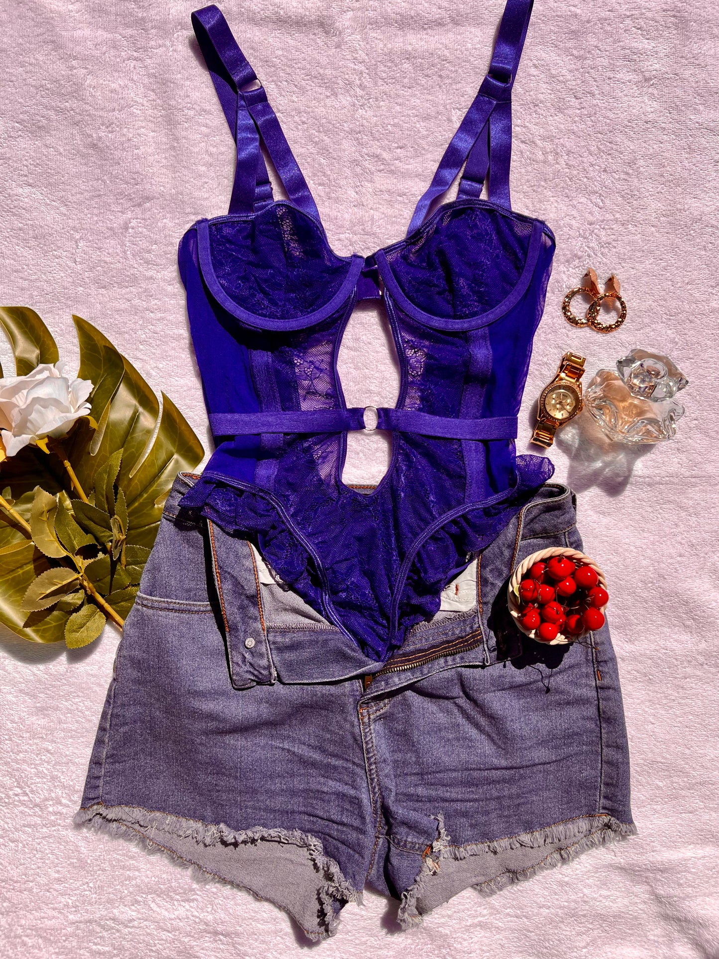 Royal Blue Lingerie Set