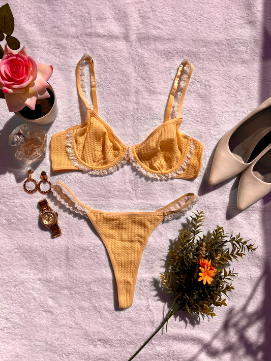 Yellow Sweet and Sensual Lingerie