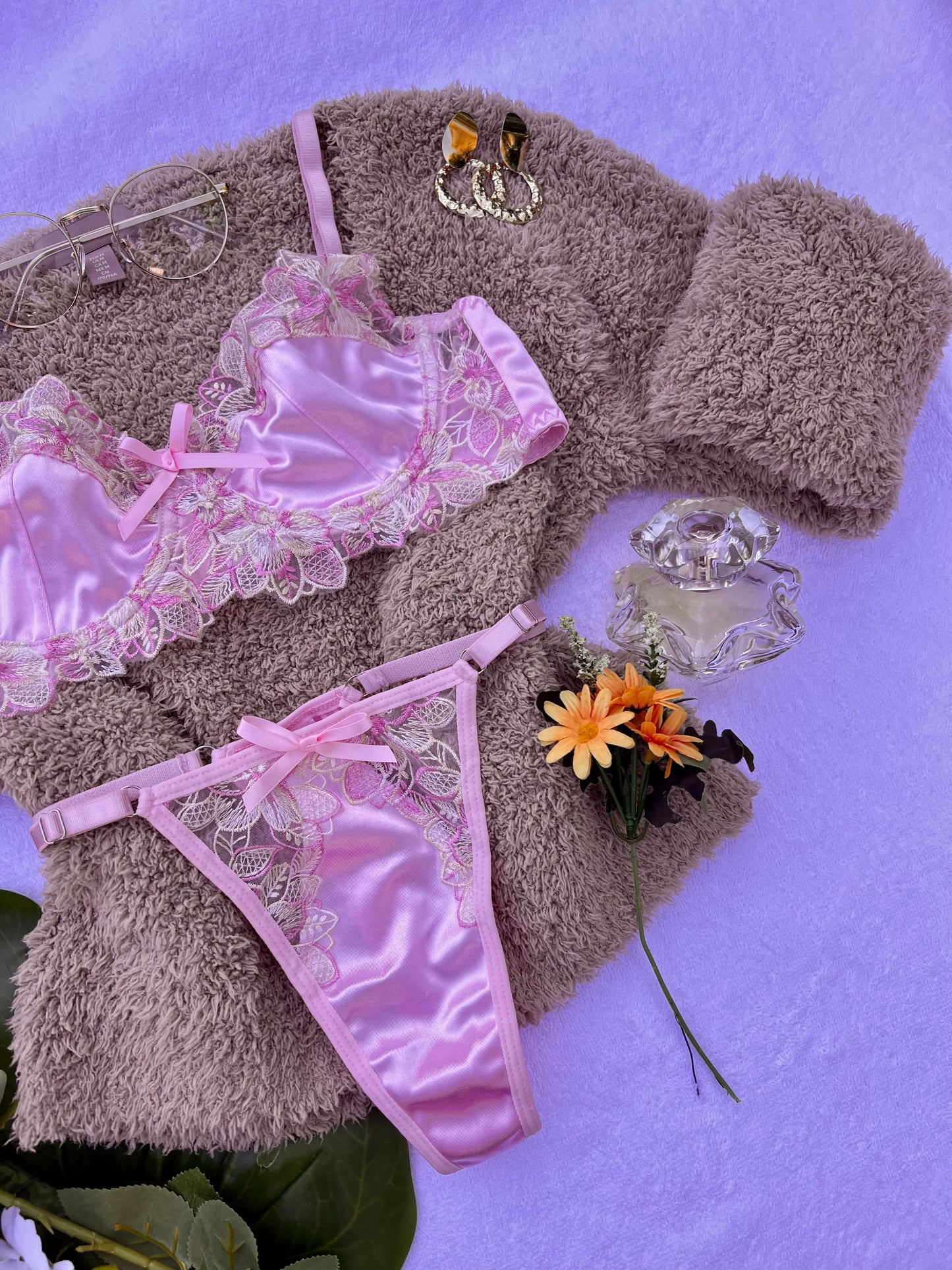 Passionate Princess Pink Lingerie Set